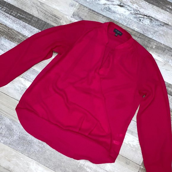 The Limited Tops - NEW Women's The Limited Faux Wrap High Low Blouse